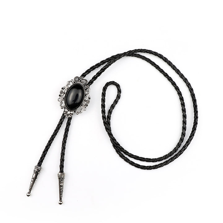The Obsidian Stone -Bolo Tie and Gift Box