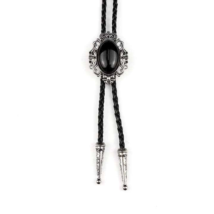 The Obsidian Stone -Bolo Tie and Gift Box