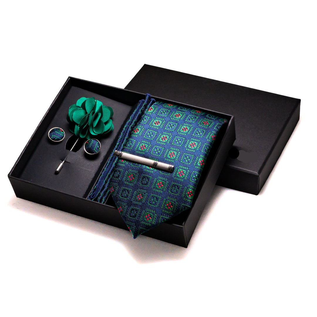 The Navy Patchwork - Tie Set