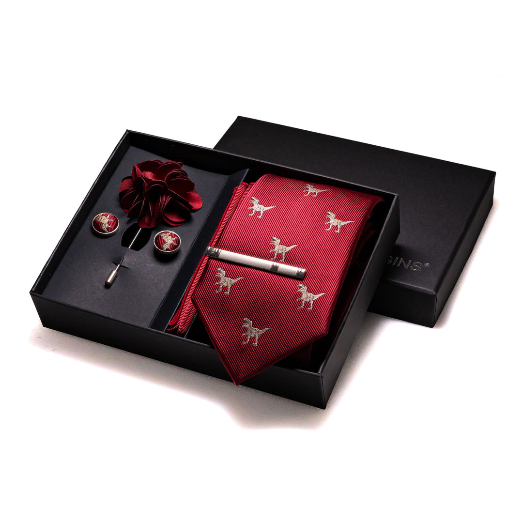 The Red Dino- Boardroom Tie Set