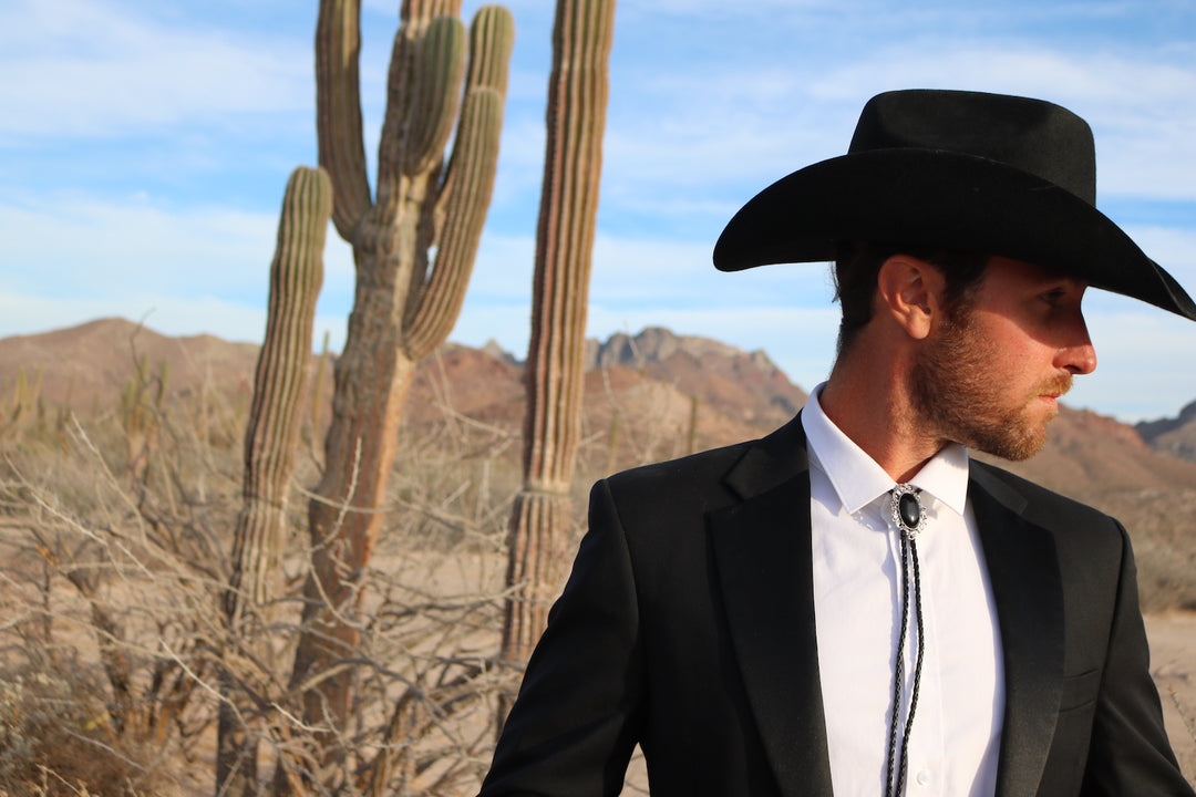 The Obsidian Stone -Bolo Tie and Gift Box