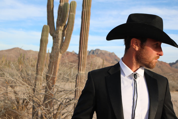 The Obsidian Stone -Bolo Tie and Gift Box