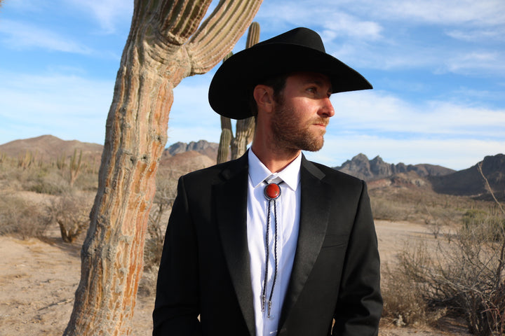 Luxury Cowboy Hat Bundle – 5 Black Western Cowboy Hats- The Cash | Sleek Satin-Lined Cattleman | Elegant Modern Cowboy Style for Men