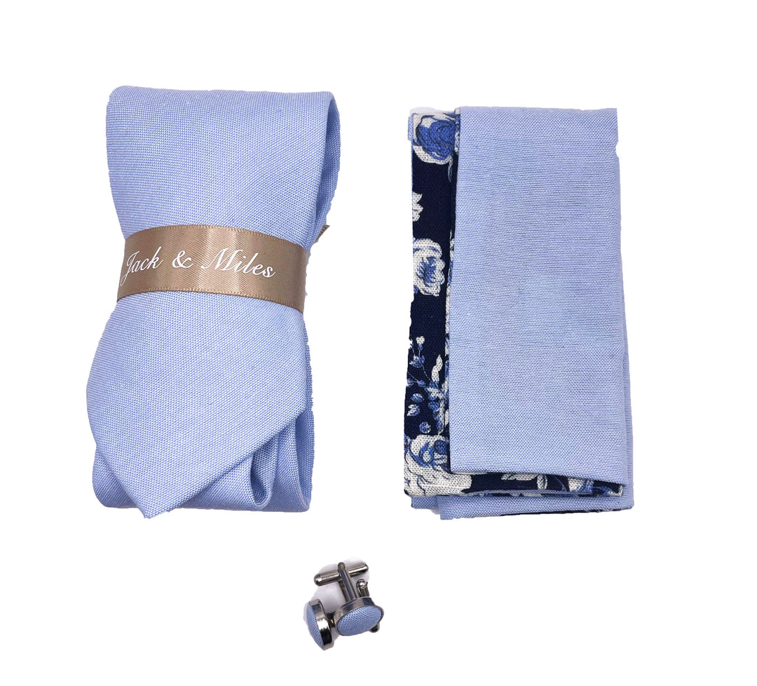 The Baby Blue Tie Set - Jack and Miles