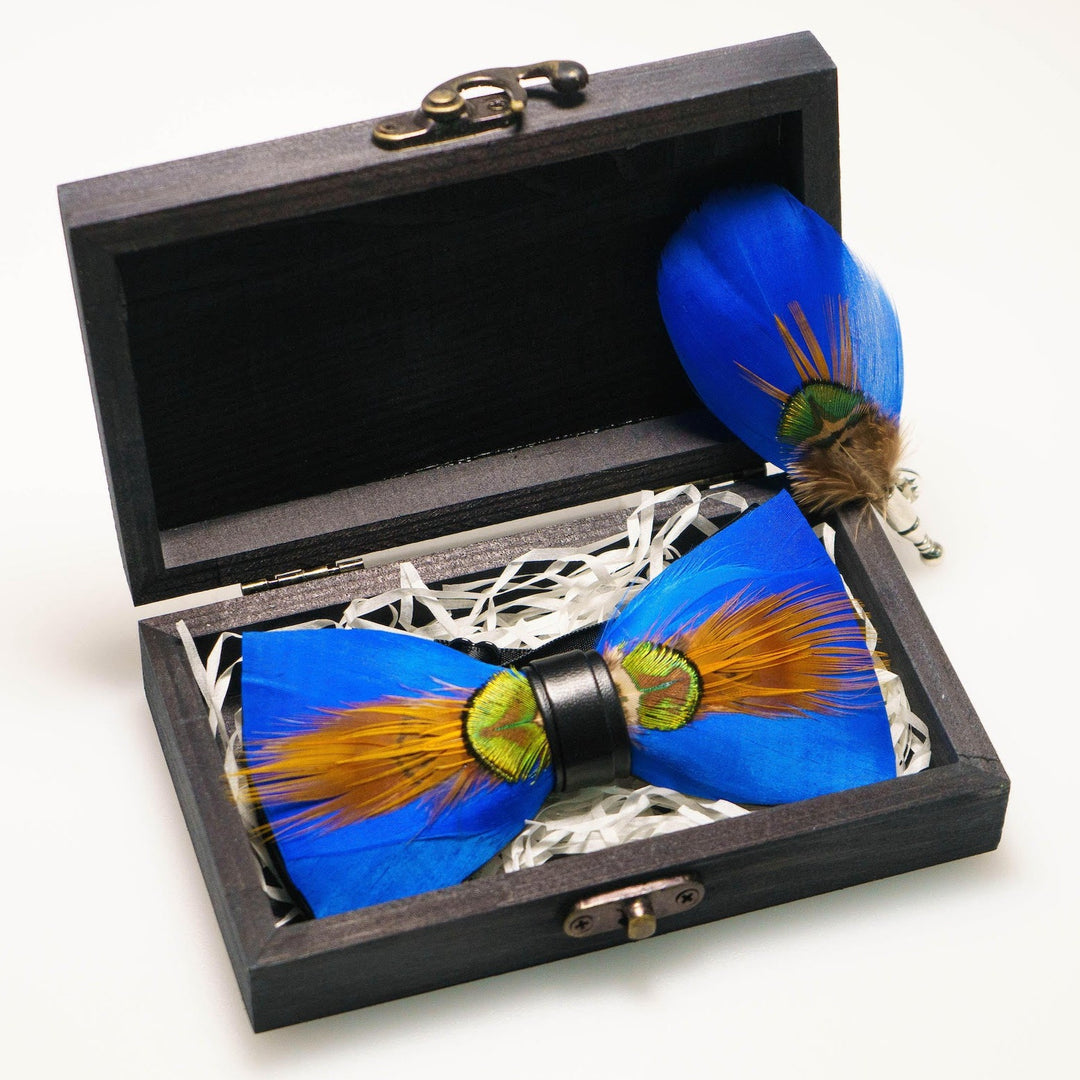 The Elijah- Feather Bow Tie - Jack and Miles