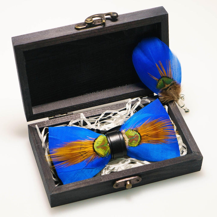 The Elijah- Feather Bow Tie - Jack and Miles