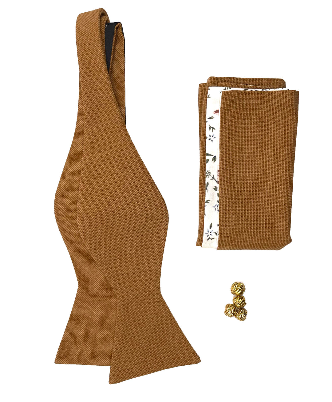 Desert Tan Wedding Set + Pocket Square and cuff links - Jack and Miles