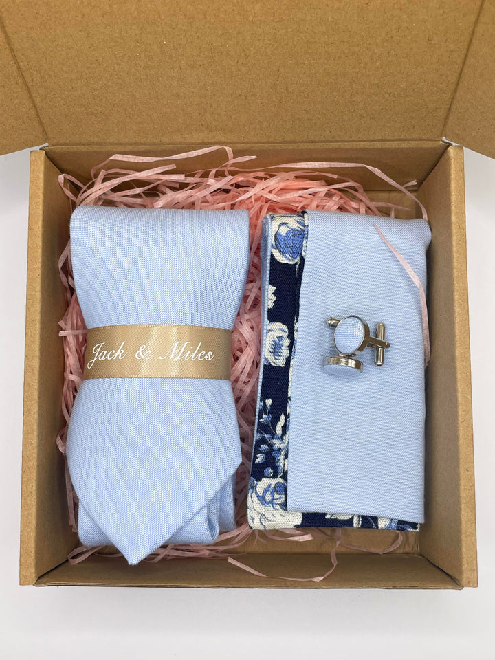The Baby Blue Tie Set - Jack and Miles