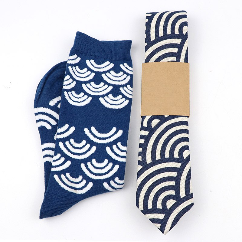 The Wave Tie and Sock Set - Jack and Miles