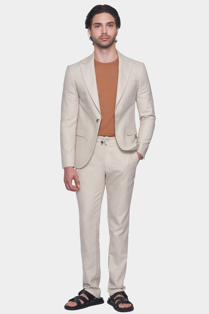 The Bespoke Suit (Beige) - Jack and Miles 