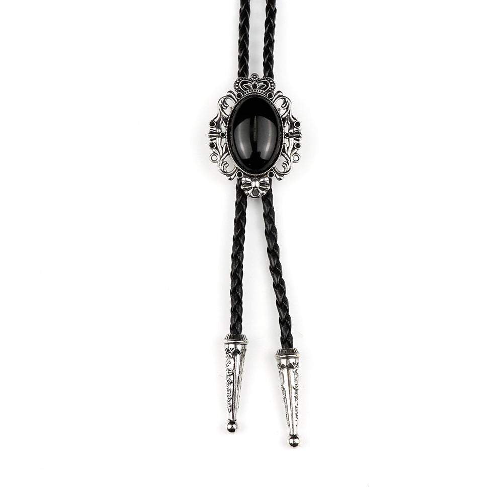 The Obsidian Stone bolo tie and gift box
