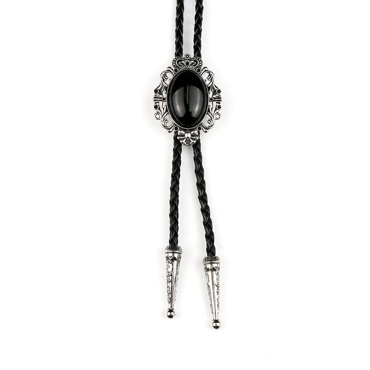The Obsidian Stone bolo tie and gift box