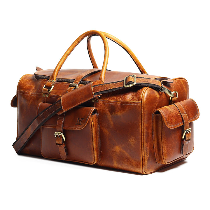 Berlin Leather Weekender Duffle Bag - Jack and Miles 