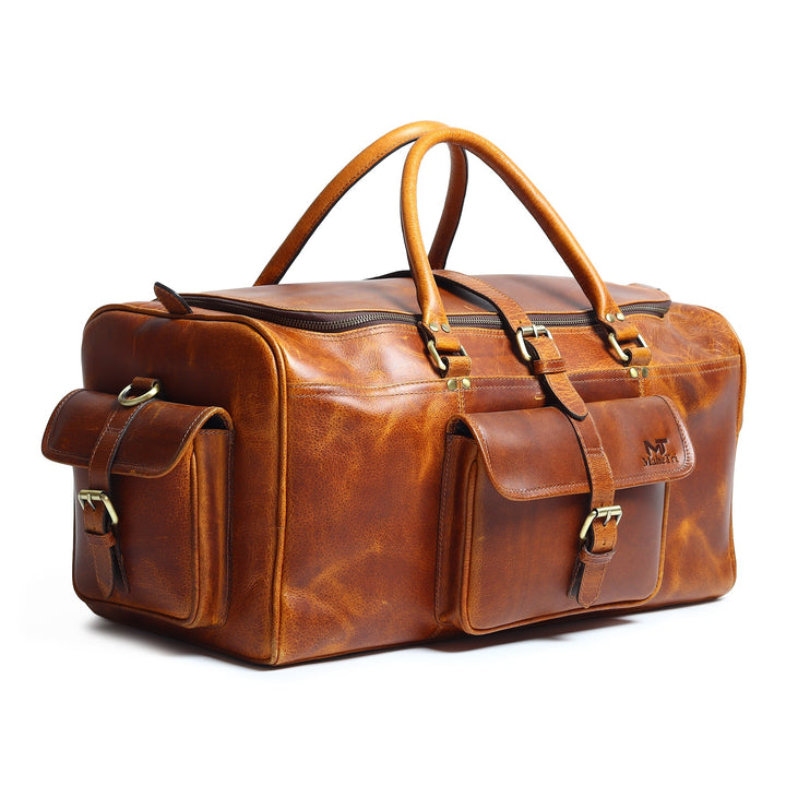 Berlin Leather Weekender Duffle Bag - Jack and Miles 