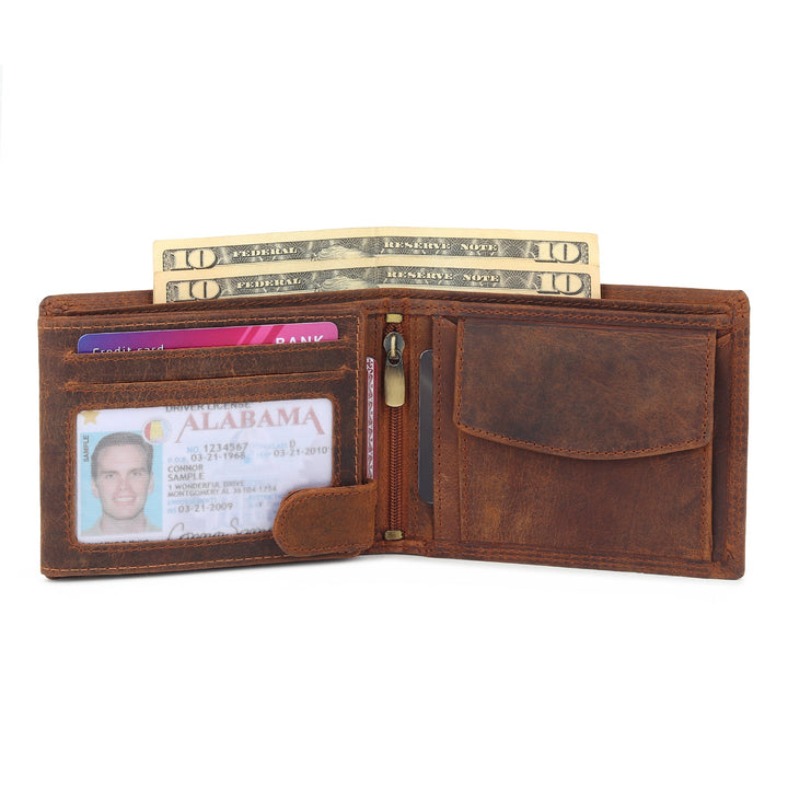 Buffalo Leather Men's Wallet - Hunter - Jack and Miles 