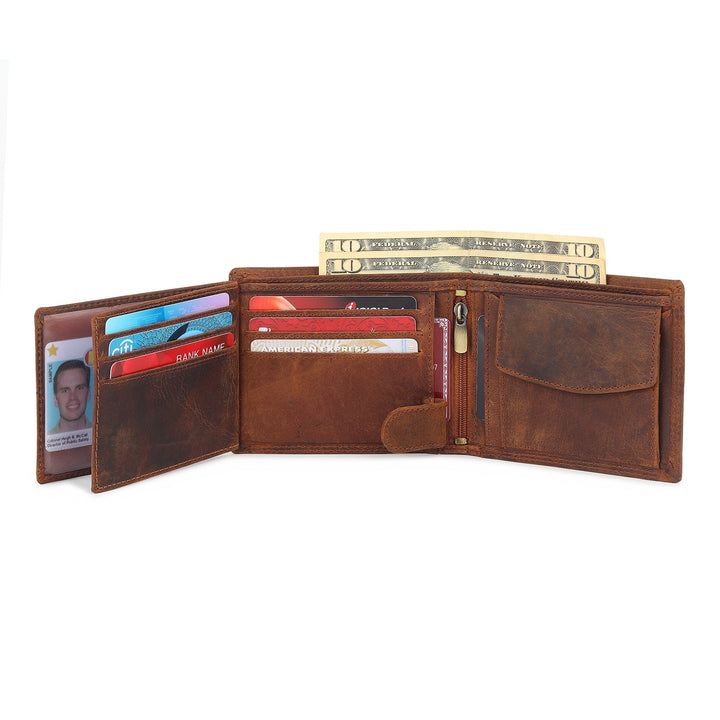 Buffalo Leather Men's Wallet - Hunter - Jack and Miles 