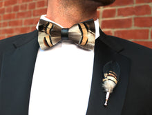 Load image into Gallery viewer, The Benjamin- Feather Bow Tie - Jack and Miles 