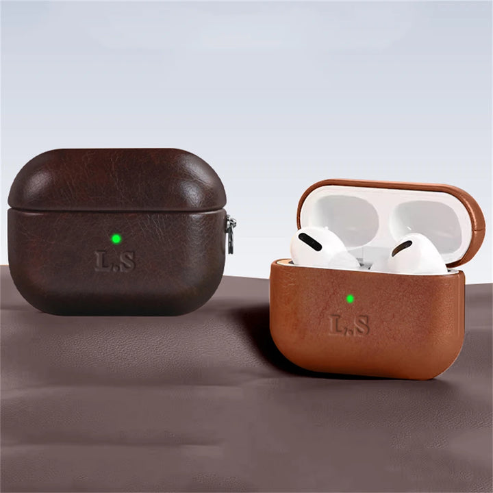 Custom Leather Air Pod Case Holder Gift