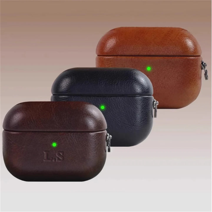 Custom Leather Air Pod Case Holder Gift