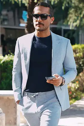 The Bespoke Suit (Sky Blue) - Jack and Miles 