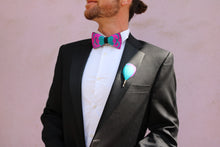 Load image into Gallery viewer, The Electric- Feather Bow Tie - Jack and Miles 