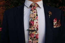 Load image into Gallery viewer, Gold and Floral Sock and Tie Groom Set - Jack and Miles 