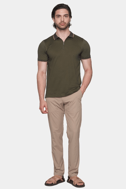 The Mercerized Cotton Polo (Olive) - Jack and Miles 