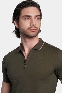 The Mercerized Cotton Polo (Olive) - Jack and Miles 