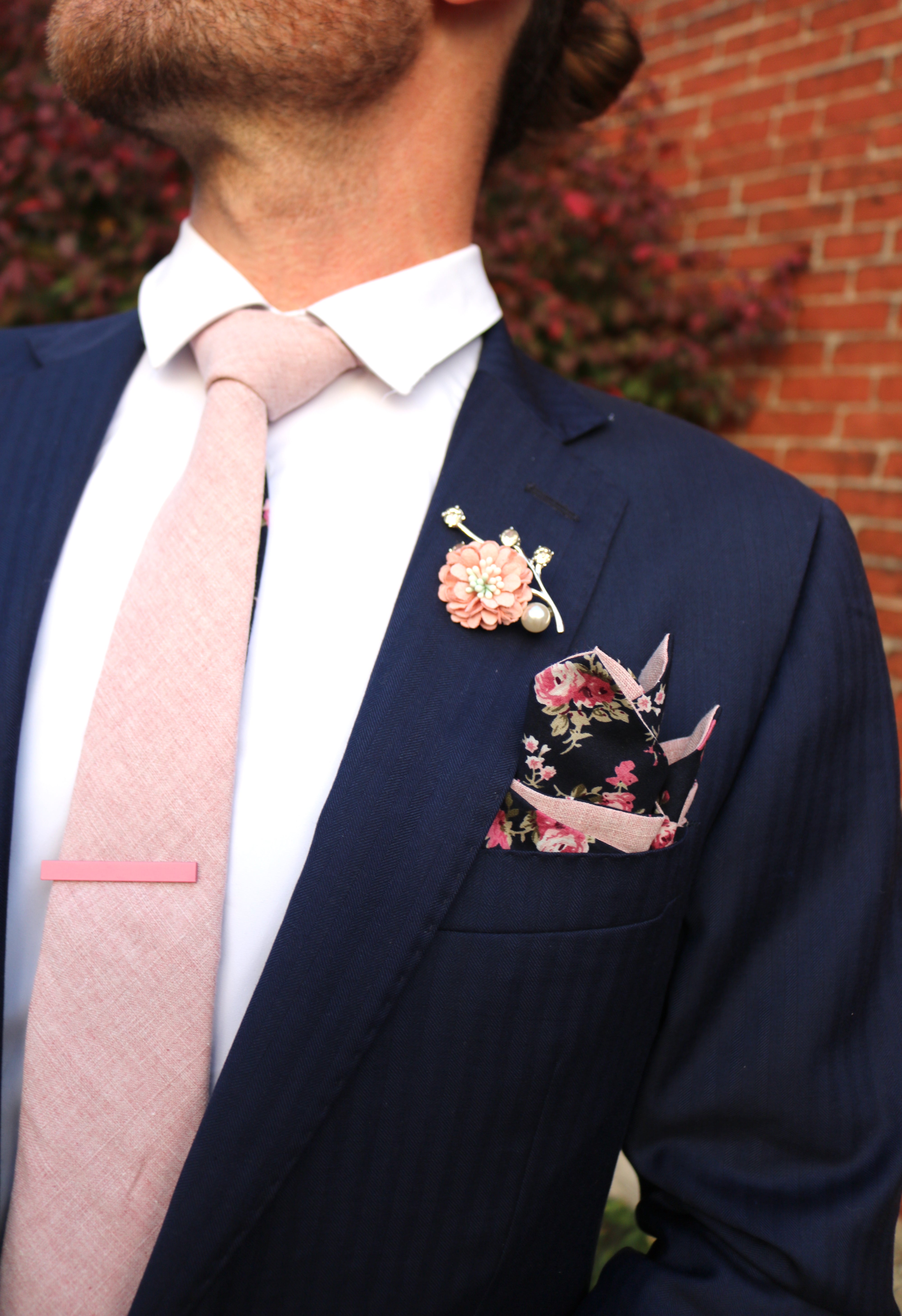 dusty pink necktie