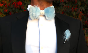 The Skylar- Feather Bow Tie - Jack and Miles 