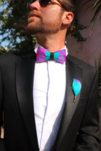 Load image into Gallery viewer, The Electric- Feather Bow Tie - Jack and Miles 