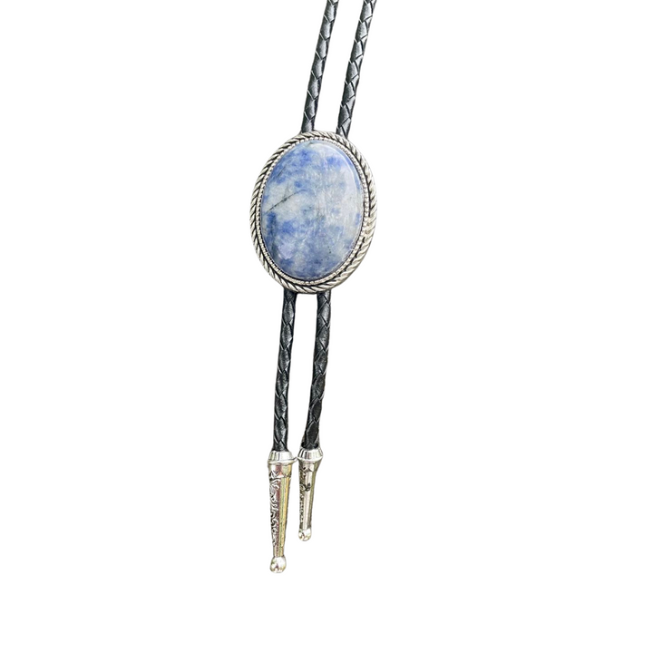 The Summit -Blue and White Bolo Tie