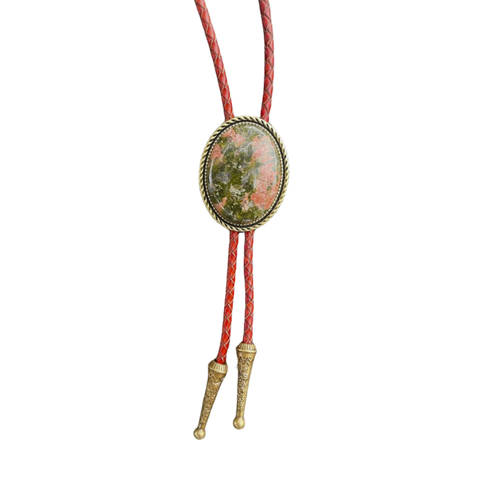 The Zion – Earthy Unakite Jasper Bolo Tie