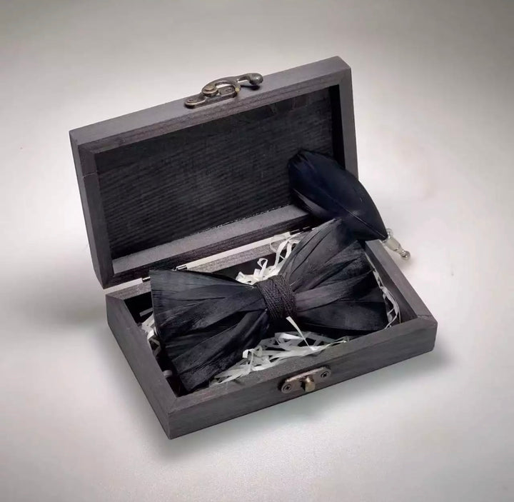 The Bond - Jack and Miles Feather Bow Tie