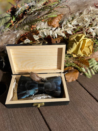 The Azul- Feather Bow Tie