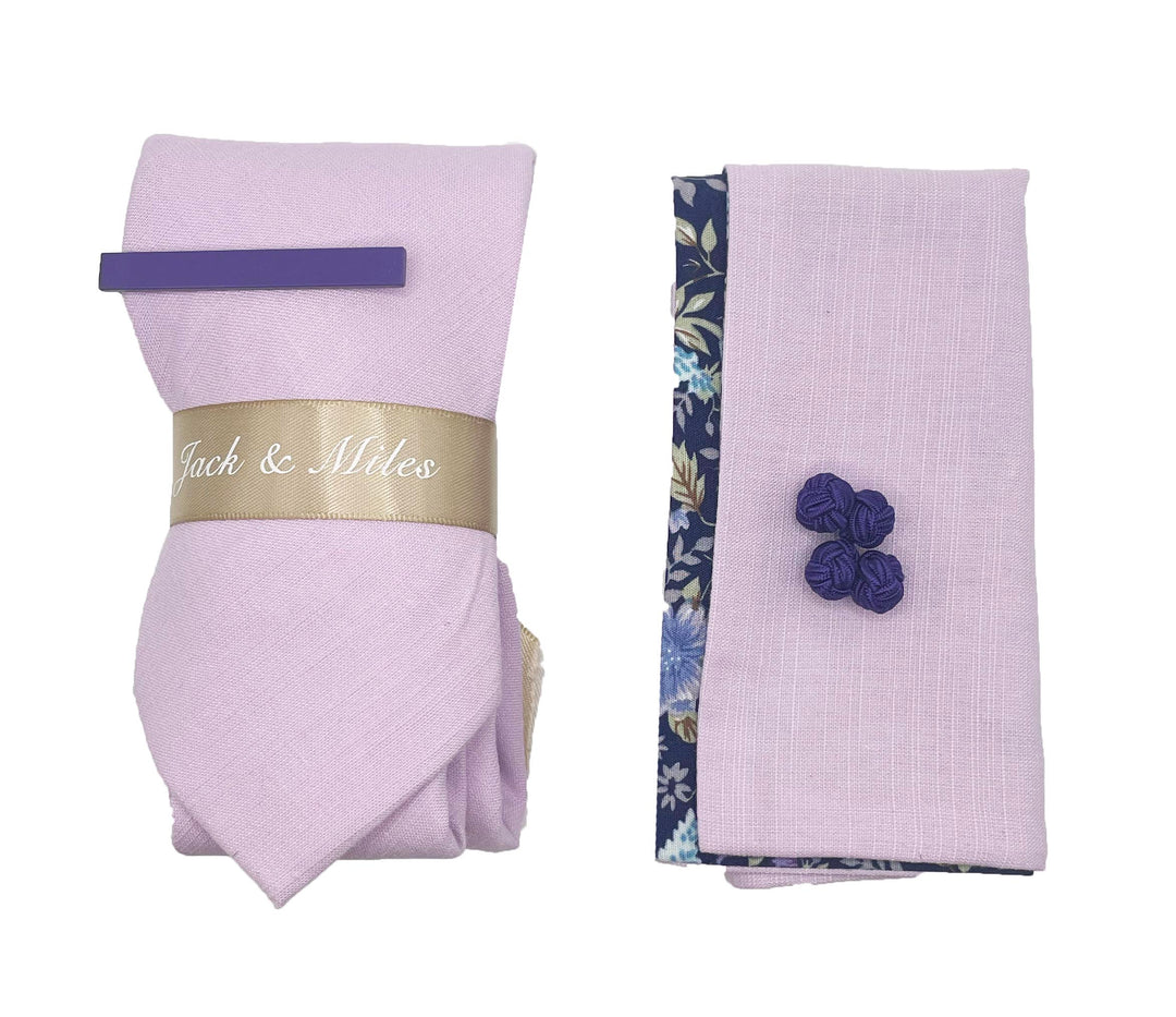 The Lilac Wedding Tie Set - Jack and Miles 