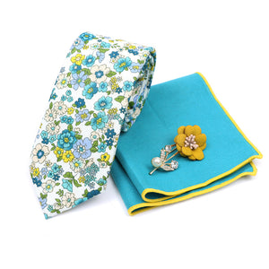 Ocean Blue Tie Set - Jack and Miles 