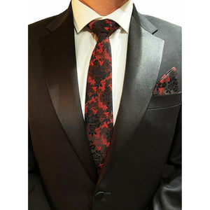 Cherry Blossom Silk Tie and Mask - Jack and Miles 