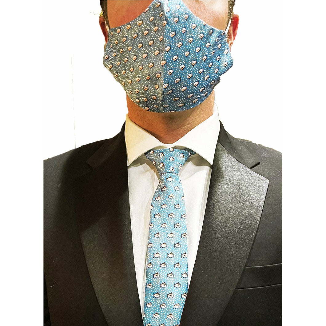 The Fisherman Silk Tie and Mask - Jack and Miles 