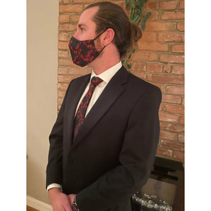 Cherry Blossom Silk Tie and Mask - Jack and Miles 