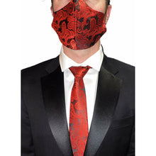 Load image into Gallery viewer, Cardinal Red Paisley and Mask - Jack and Miles 
