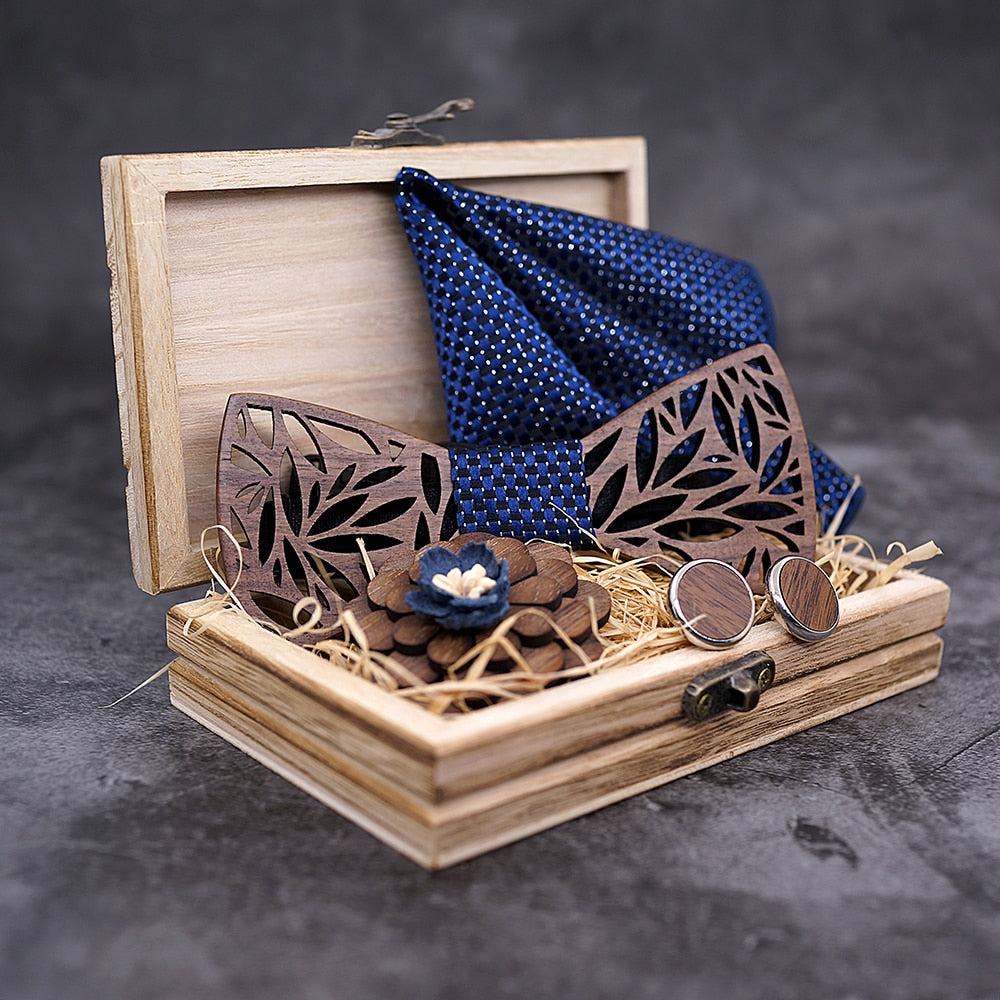 The Luxury Wood Bow Tie Set – Jack and Miles