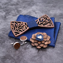 Load image into Gallery viewer, The Luxury Wood Bow Tie Set - Jack and Miles 