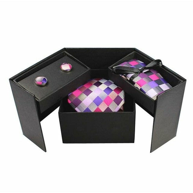 Tie Box Collection- Pink Checkered - Jack and Miles 