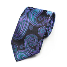 Load image into Gallery viewer, Tie Box Collection-Black and Blue Paisley - Jack and Miles 
