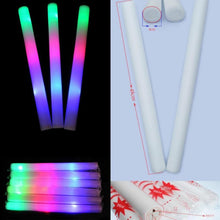 Load image into Gallery viewer, Bulk Colorful LED Foam Stick Glow Sticks 60 Pack - Jack and Miles 