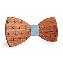 Load image into Gallery viewer, The Nautical Wooden Bow Tie - Jack and Miles 
