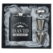 Load image into Gallery viewer, Black Stainless Steel Flask - Jack and Miles 