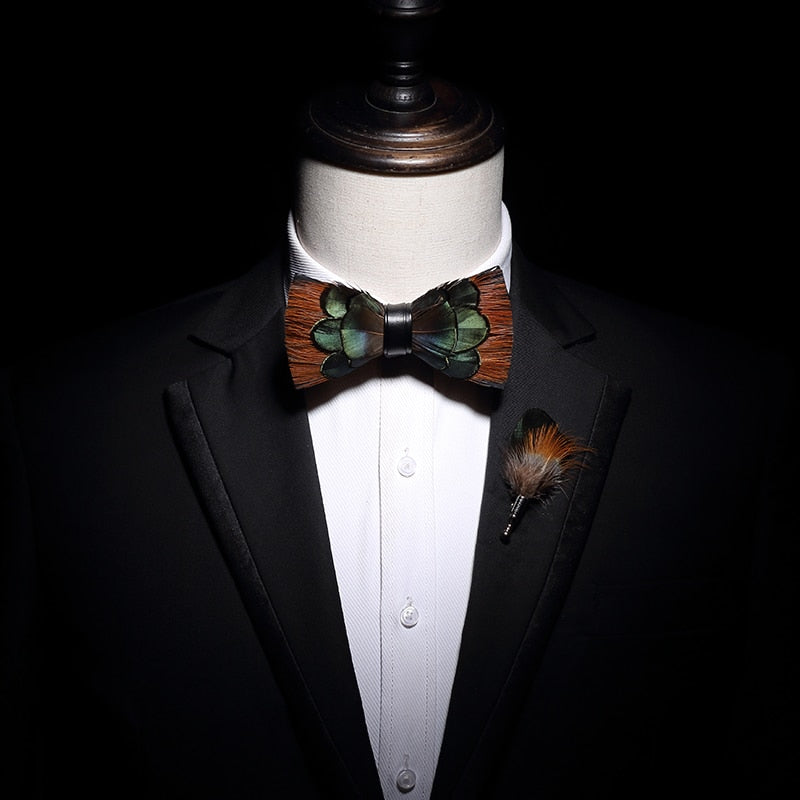 The Weston- Feather Bow Tie – Jack and Miles