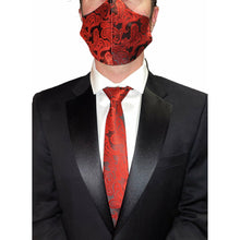 Load image into Gallery viewer, Cardinal Red Paisley and Mask - Jack and Miles 